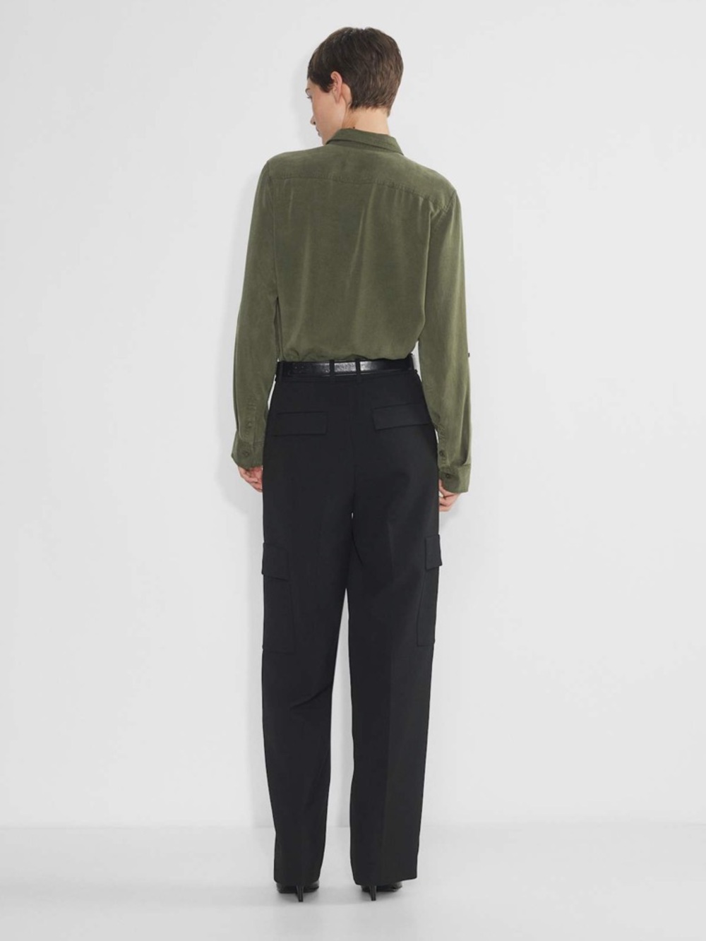 Babaton Utility Shirt- Medium Army Green colour - Picture 2 of 7